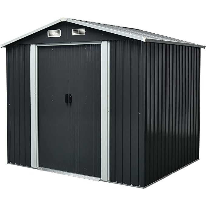 Garden Friend Casetta in acciaio H. 195 P. 191 L. 213 cm  Big Store Verde