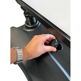 thumbnail of Plakatständer Kundenstopper Keitum Wind Line DIN A1 schwarz | beidseitiger Plakatständer für 2 Plakate | Stabiler Werbeaufsteller für Wind und Wet