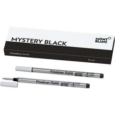 Montblanc® 105170 Feinlinermine B 2 Stück mystery black