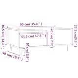 thumbnail of vidaXL Couchtisch Sonoma-Eiche 90x50x36,5 cm Holzwerkstoff