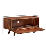 thumbnail of Lowboard Sheesham Massivholz 92x44x35 cm TV-Kommode mit Klapptür, Design TV-Schrank Hoch, Fernsehtisch Fernsehschrank Modern, Fernsehkommode