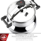 thumbnail of Magefesa Alustar - Olla Express Profesional de 22 Litros, Fabricada en Aluminio, Apta para Gas, Vitrocerámica y Eléctrica, 3 Sistemas de Seguridad