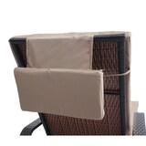 thumbnail of Poly-Rattan Sonnenliege Carrara, Relaxliege Gartenliege Liege, Alu ~ braun, Kissen beige