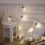 thumbnail of Guirlande style guinguette vintage 5M 10 globes G80 fil lumineux micro led Blanc chaud 31V  Lotti
