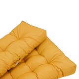 thumbnail of Lot coussins extérieur pour palette jaune miel 120x80 Imperméables Anti-UV DECOARTS
