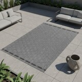 thumbnail of Balkonteppich Raute Wetterfest Waschbar Strapazierfähig Terrasse Garten Schadstoffgeprüft Grau 80x150 cm – CORTINA von Kadima Design