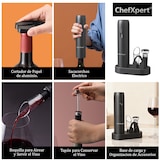 thumbnail of ChefXpert - Sacacorchos Eléctrico Abridor de botellas, Recargable, Vertedor, Tapón de Vacío, Cable USB
