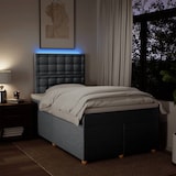 thumbnail of vidaXL Boxspringbett mit Matratze Hellgrau 120x190 cm Stoff