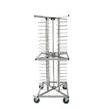 thumbnail of METRO Professional Verrijdbare bordenwagen GPRT1000, roestvrij staal, 65,5 x 65,5 x 160,5 cm, 80 borden, zilver
