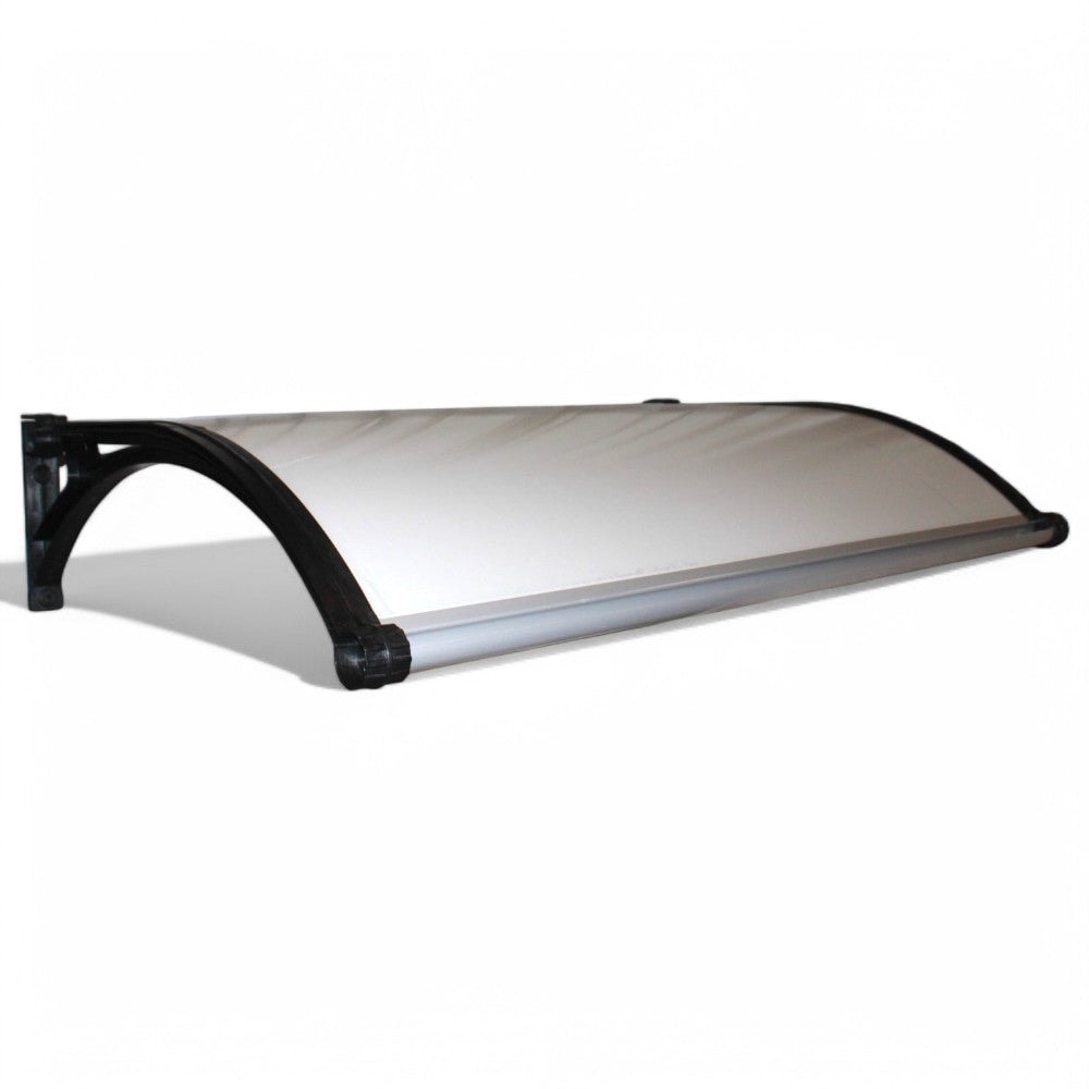 Pensilina tettoia bianca con illuminazione led e pannello solare per autoricarica Torradora - 100x120 cm Alveolare