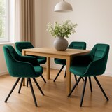 thumbnail of Esszimmerstuhl Russel grün/Samt