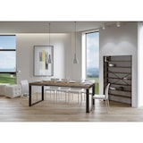 thumbnail of Tavolo allungabile 120/380x90 cm Tecno noce gambe antracite