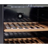 thumbnail of METRO Professional Frigorífico para vinhos GWC2091, aço inoxidável / vidro, 54 x 54 x 123,5 cm, 100 W, duas zonas de temperatura, preto / prateado