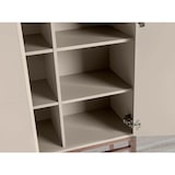 thumbnail of Angel Cerdá  Grijze vitrinekast met walnoten poten 3073C