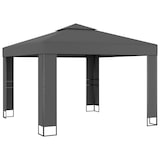 thumbnail of vidaXL Pavillon mit Doppeldach & LED-Lichterkette 3x3 m Anthrazit