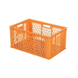 thumbnail of La cassa da forno Saro BK198 in plastica è impilabile e stabile, con dimensioni di 600x400x198 mm.