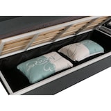 thumbnail of Schlafsofa HWC-M83, Schlafcouch Couch Sofa, Schlaffunktion Bettkasten Liegefläche, 190x185cm ~ Stoff/Textil dunkelgrau