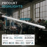 thumbnail of LUXULA LED Wannenleuchte LX200305 1x 18 W 4000 K neutralweiß IP65