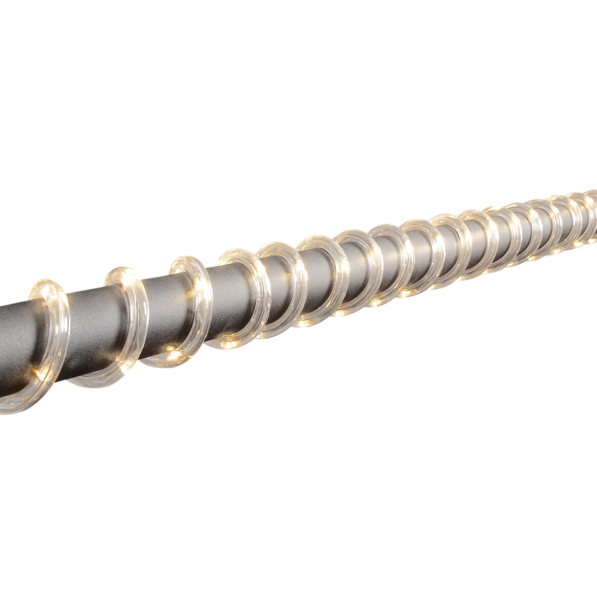 Konstsmide LED Lichterschlauch, 6m, mit Lichtsensor und 6h und 9h Timer, 96 warm weiße Dioden, batteriebetrieben, Außen (IP44), 4 x D 1.5V (exkl.)