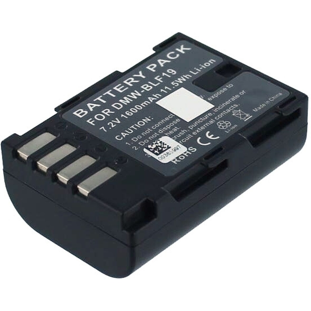 Akku für Panasonic LUMIX DMC-GH4A Li-Ion 7,4 Volt 1200 mAh schwarz