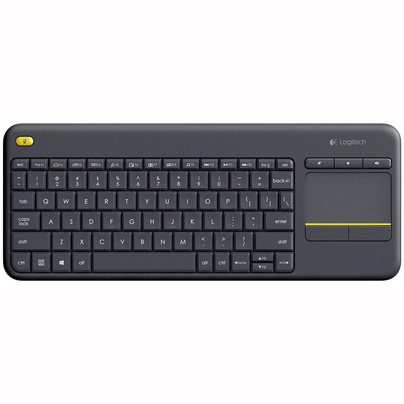 Logitech Spaans Toetsenbord K400 Plus Tv Rf Draadloos Qwerty Toetsenbord Zwart