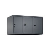 thumbnail of C+P Aufsatzschrank Classic PLUS, 3 Abteile, HxBxT 50x90x50cm, Sicherheitsdrehriegel, Anthrazit von PROREGAL