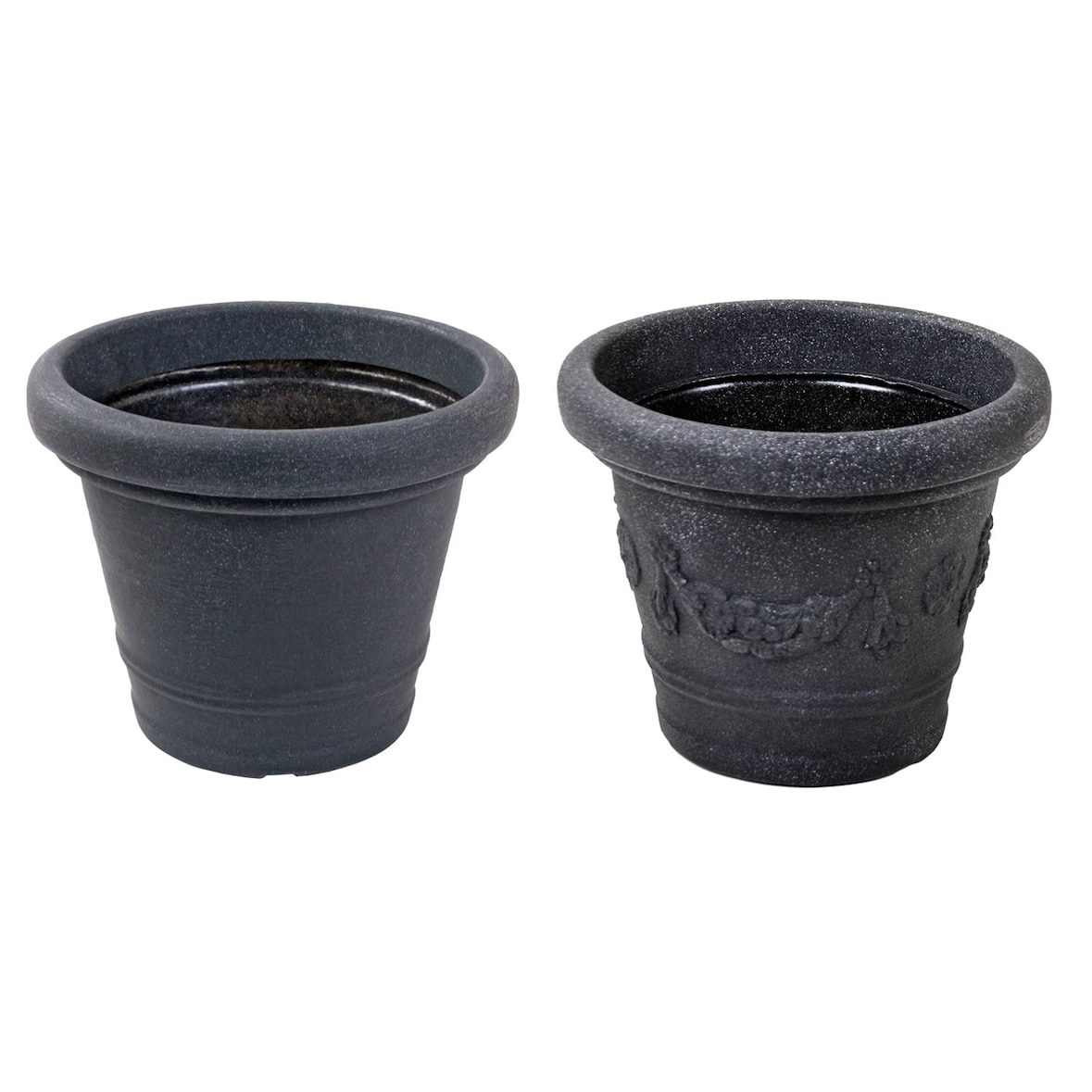 Blumenkübel SIENA anthrazit Blumentopf Pflanzgefäß Pflanzentopf Blumengefäß  TOP Anthrazit