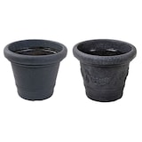 thumbnail of Blumenkübel SIENA anthrazit Blumentopf Pflanzgefäß Pflanzentopf Blumengefäß  TOP Anthrazit