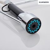 thumbnail of Björn | Gastronomie Wandmontage Armatur Chrom glänzend | Profi Küchenarmatur Edelstahl Zwei Brausen | Doppelspülbecken Wasserhahn Restaurant Wand