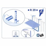 thumbnail of ALCO  Balkontisch Balkonhängetisch 100x50 cm, anthrazit