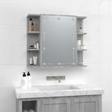 thumbnail of vidaXL Spiegelschrank mit LED Grau Sonoma 70x16,5x60 cm