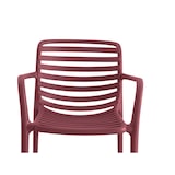 thumbnail of METRO PROFESSIONAL Silla apilable con reposabrazos Gastro Elaria, plástico, burdeos