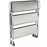 thumbnail of METRO PROFESSIONAL Chariot pliable GFST1003, acier inoxydable, 50.1 x 88.5 x 96 cm, 3 étagères, 180 kg, avec freins, argenté