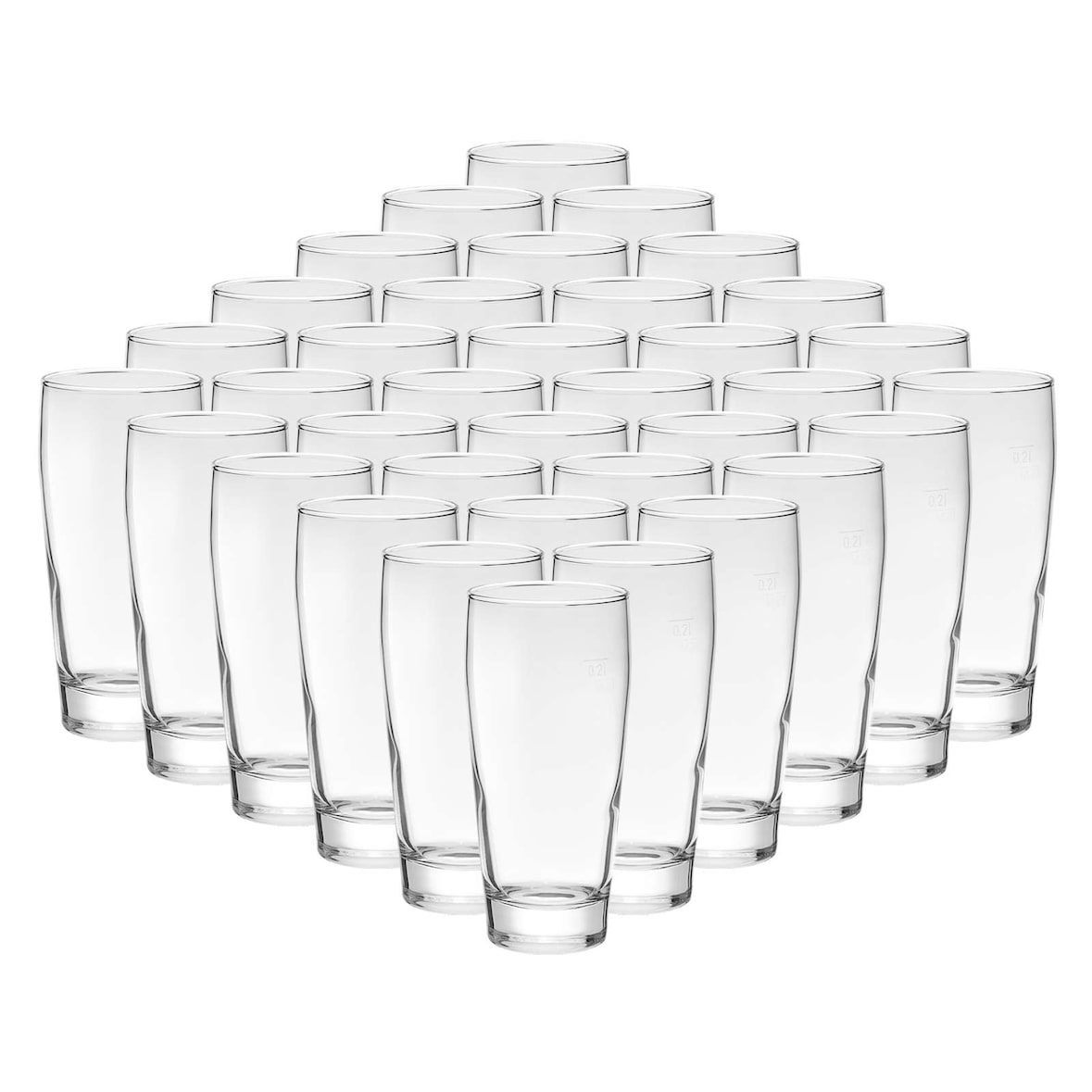 Van Well Willi Becher 0,2 l geeicht 36er Set