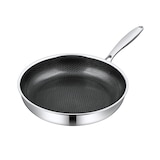 thumbnail of Morleos Bratpfanne 26 cm 3 Liter Antihaft Wabenstruktur Edelstahl Pfanne Gas Induktion Elektro Pfanne Kratzfest Rostfrei Beschichtet Gastro