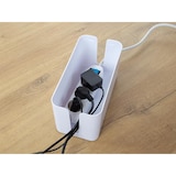 thumbnail of Steckdosenleiste mit Schalter und Kabelbox, 3 Schutzkontakt-Steckdosen, Kabel 1.5 m, 3G1.5, Innenbereich, Weiß