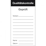 thumbnail of Aufkleber I Qualitätsaufkleber Qualitätskontrolle-Geprüft, Papier, 80x150mm, 100/Block