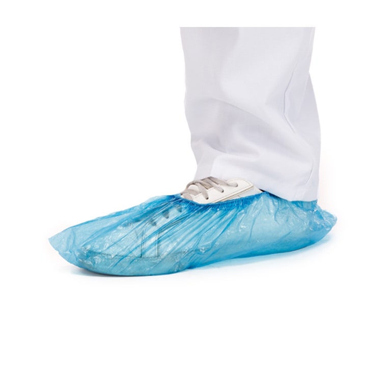 MONOUSO - Copriscarpe in Polietilene PE Blu (100 Pezzi)