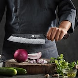 thumbnail of XinZuo - Damascus Koksmes Bunka 21 cm - X06 Mo Series - gemaakt van 67-laags damascus staal