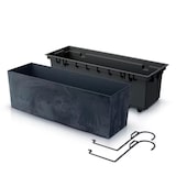 thumbnail of Prosperplast - URBI CASE BETON EFFECT W vaso - 58x18x19,5cm colore Antracite