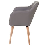 thumbnail of Décoshop26 -Cadeira de cozinha/sala de jantar com design retrô em material sintético cinza taupe com pés de madeira clara 04_0002362