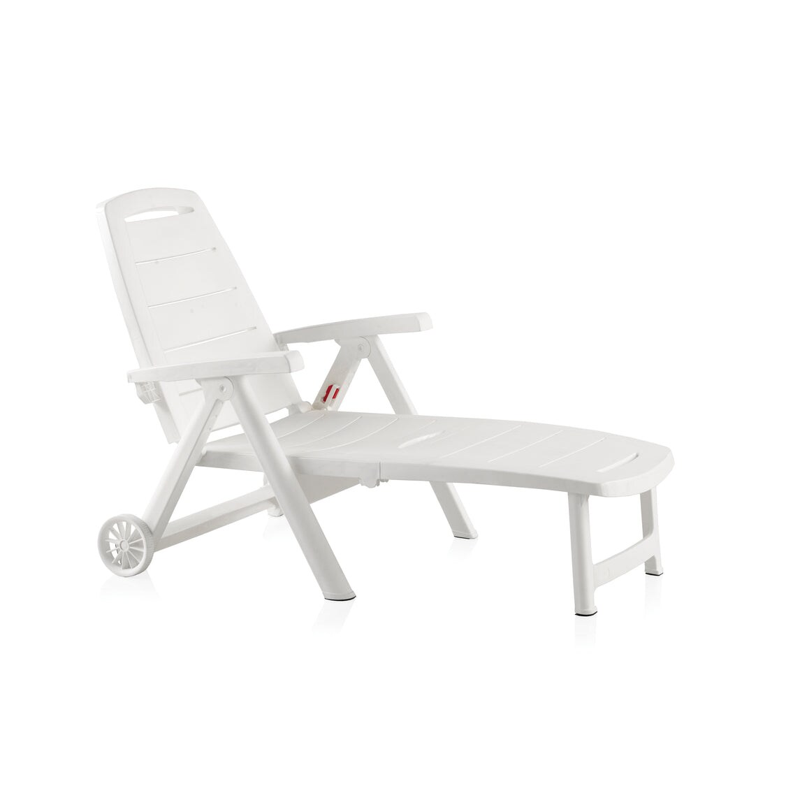 SHAF - Pack de 18 tumbonas Plegables Antibes. Reclinables en 4 posiciones - Color Blanco