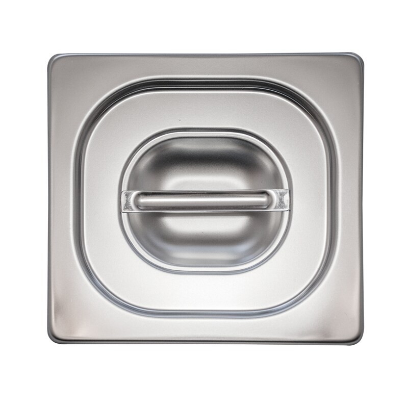 Tapa inox para cubeta gastronorm 1/6