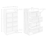 thumbnail of Angel Cerdá Cómoda em nogueira e PVC preto 7227C 60 x 43 x 117