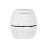 thumbnail of Hocker Britteny 210 Weiß / Gold