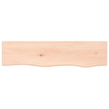 thumbnail of vidaXL Wandregal 80x20x2 cm Massivholz Eiche Unbehandelt