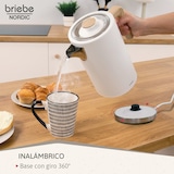 thumbnail of Nordic Conjunto Máquina de Café de 20 Bar Cápsulas e Café Moído + Chaleira Elétrica 1,7L + Torradeira de Pão 2 Fendas Largas,Briebe,SKT1209WHT,Branco