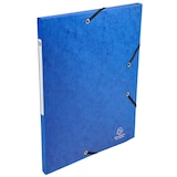 thumbnail of Exacompta  Cod. 55752E - Cartella 3 lembi con elastici Maxi Capacity Scotten cartoncino lustré 425 g/mq - 24x32cm blu - Confezione da  50 pz.