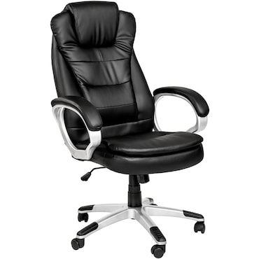 tectake Poltrona da ufficio Zulu - nero - 400578