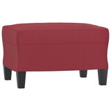thumbnail of vidaXL 3-Sitzer-Sofa mit Hocker Weinrot 180 cm Kunstleder